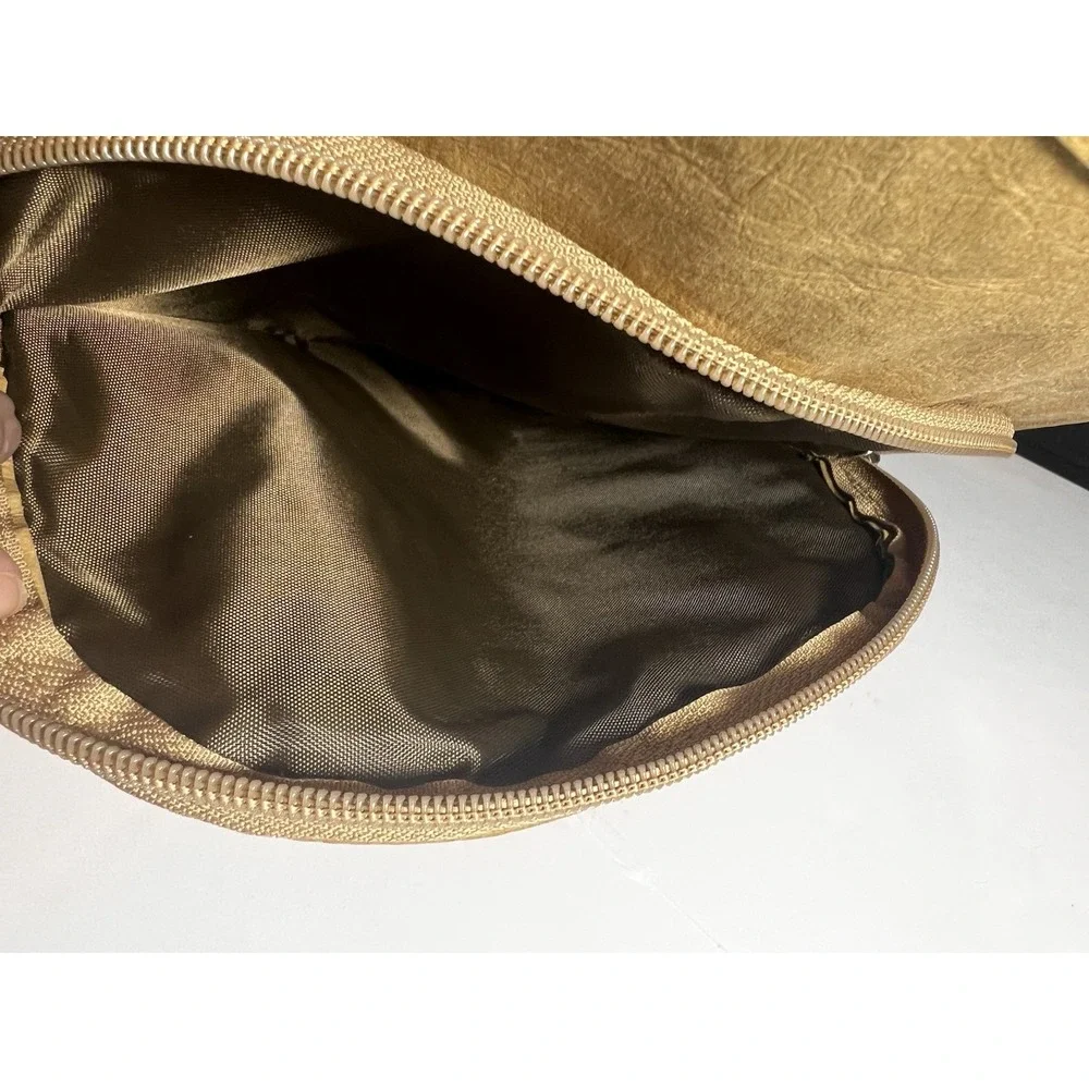 Backpack Purse Bag Tan‎ 100% Vegan Eco Friendly Sustainable Tear/water Resistant